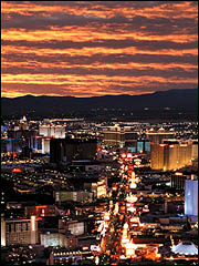 Las Vegas Strip looking south